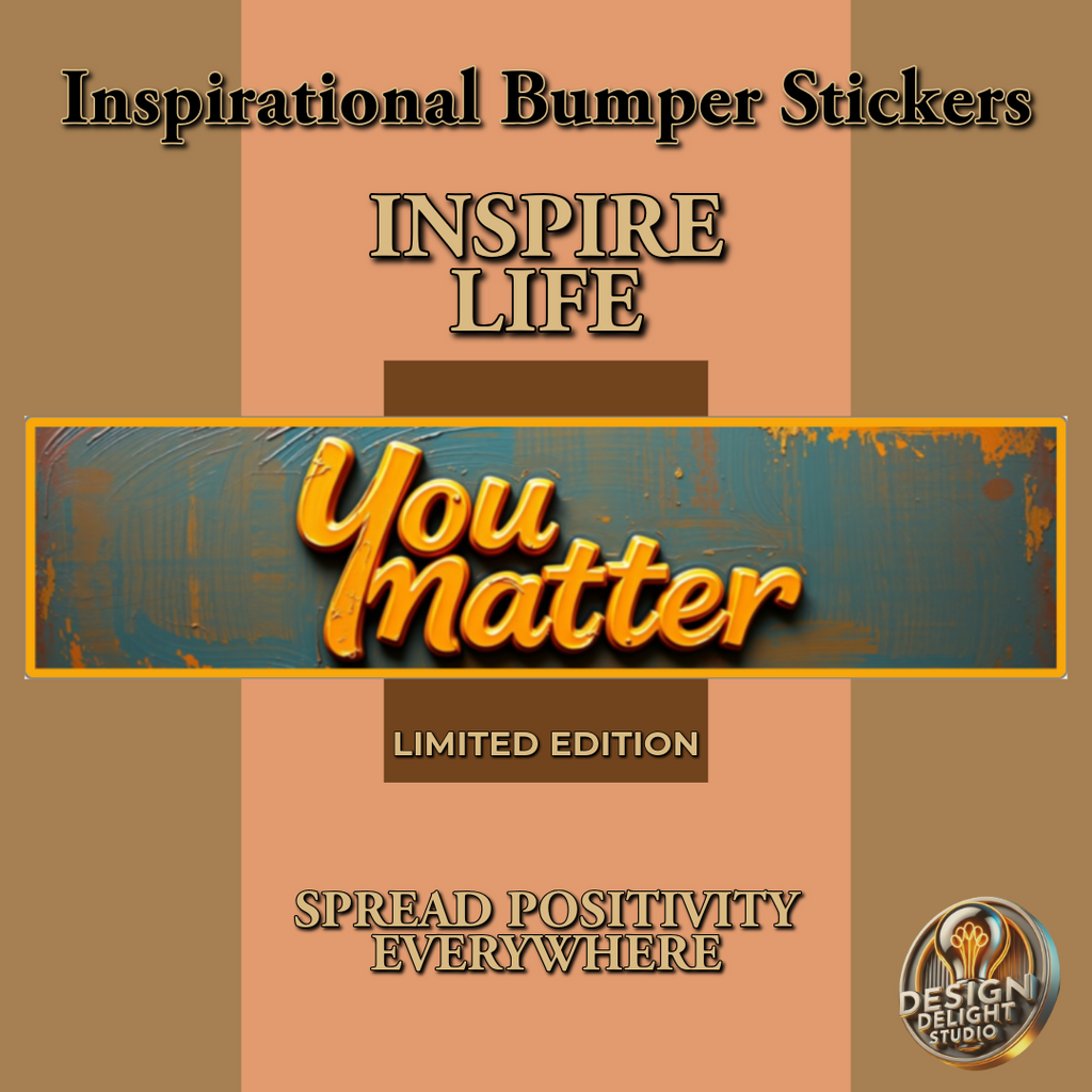 Add a Pop of Positivity with Our Bold ‘You Matter’ Sticker – Perfect for Any Surface!
