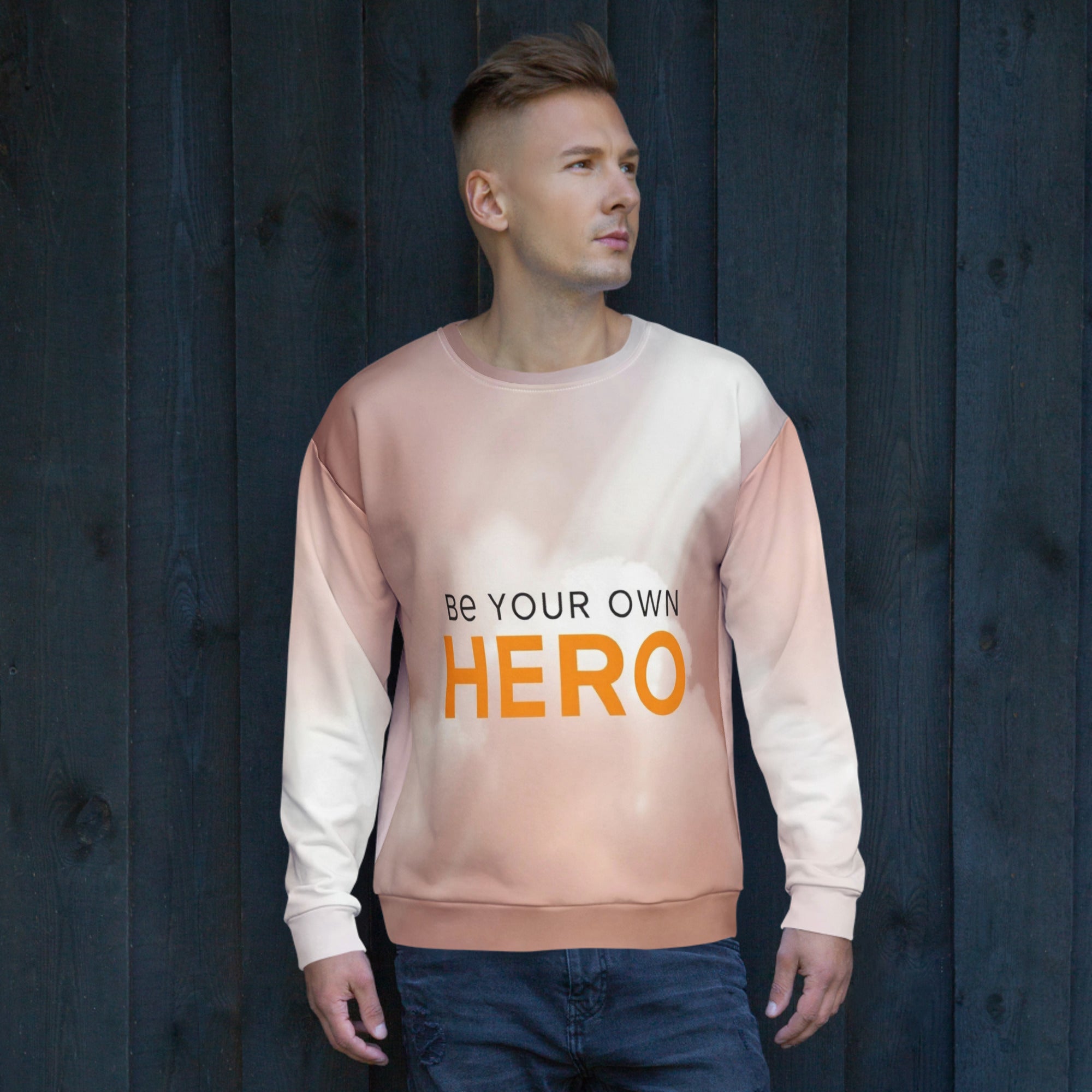 Be Your Own Hero – Recycled Unisex Sweatshirt