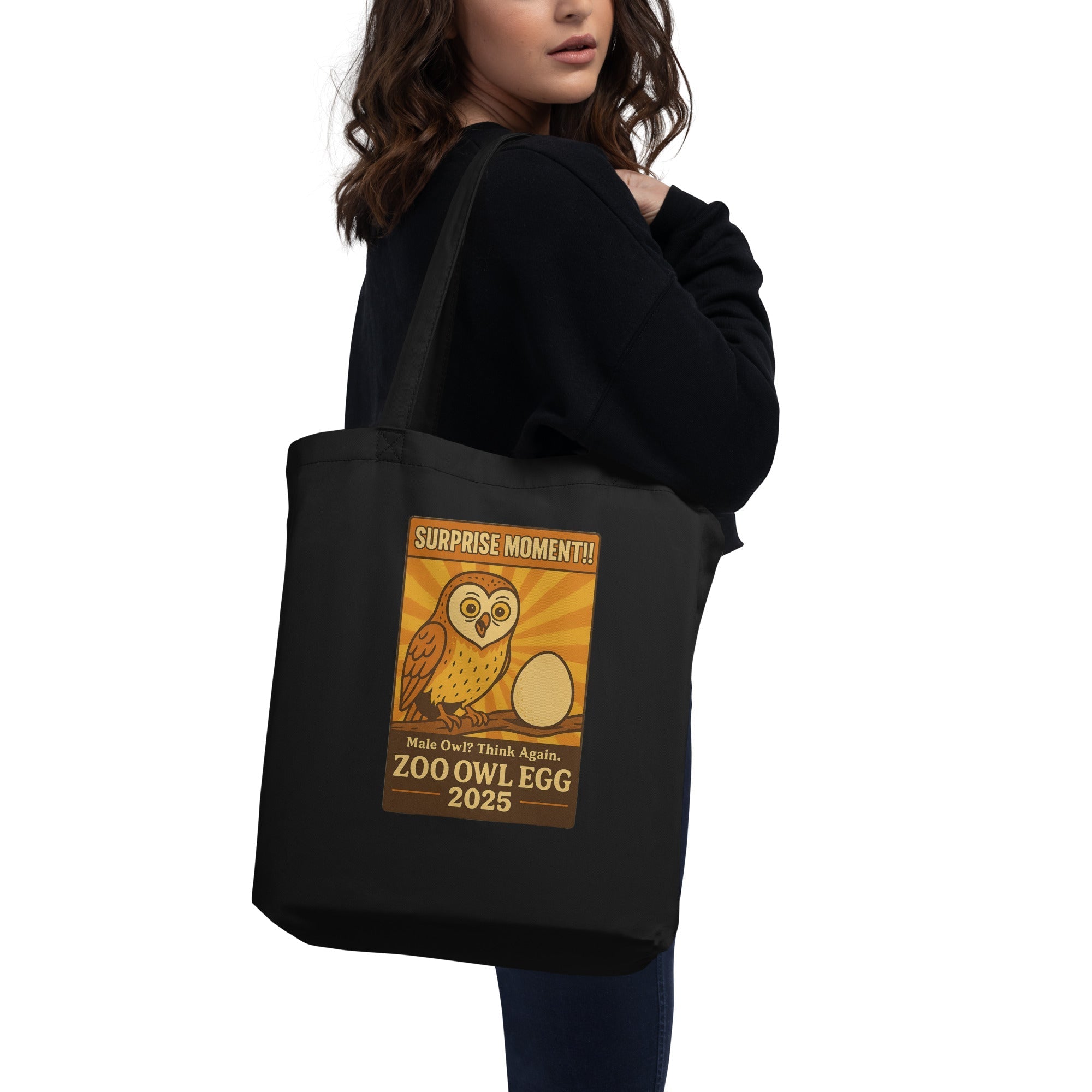 Organic Cotton Tote Owl Egg Surprise 2025