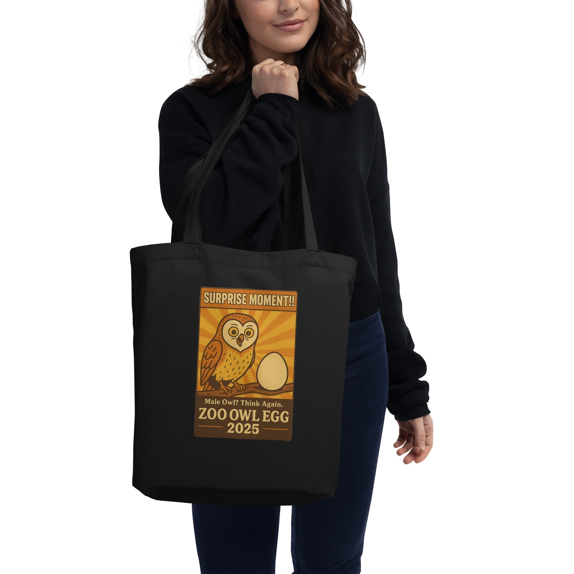 Organic Cotton Tote Owl Egg Surprise 2025