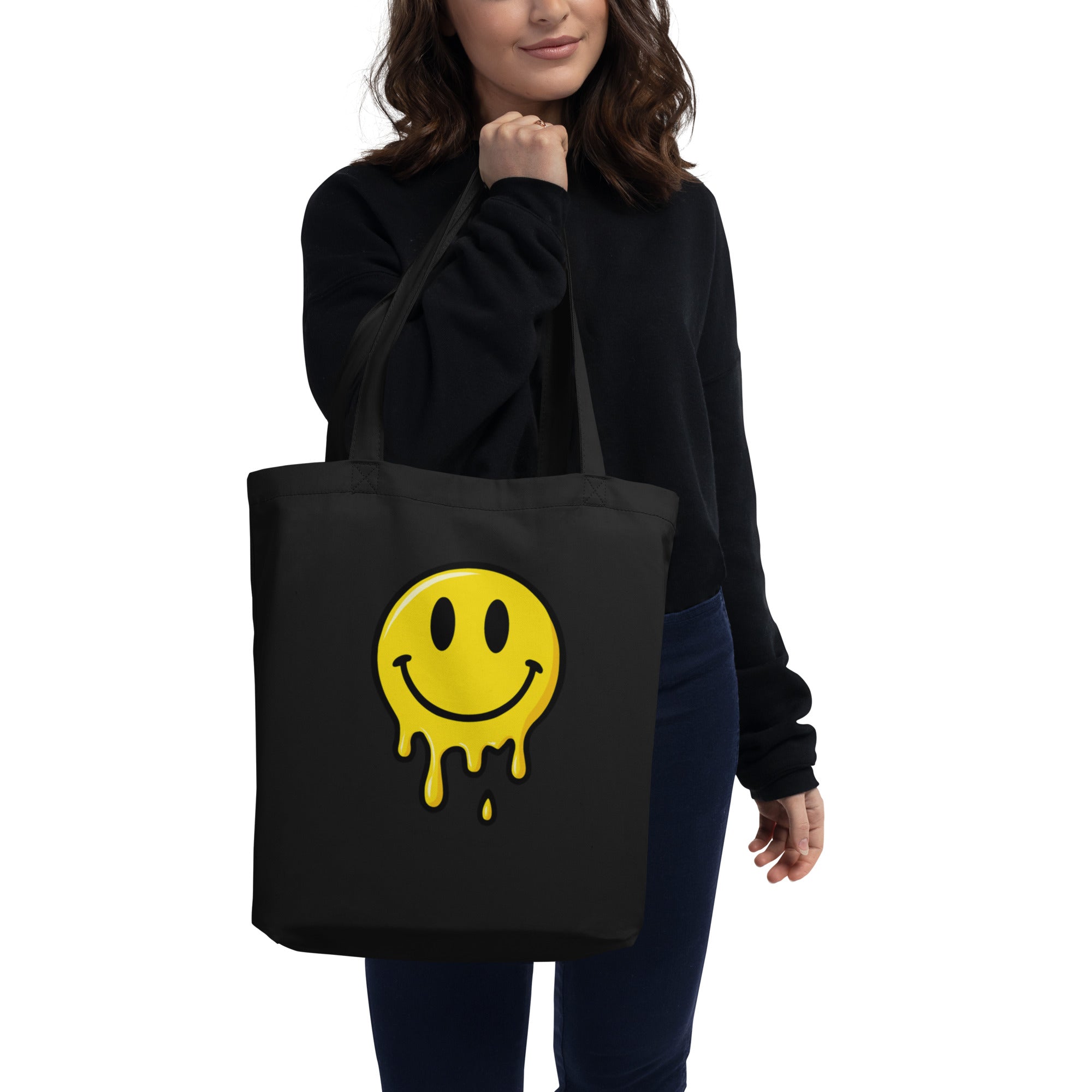 Drippy Smiley Eco Tote Bag