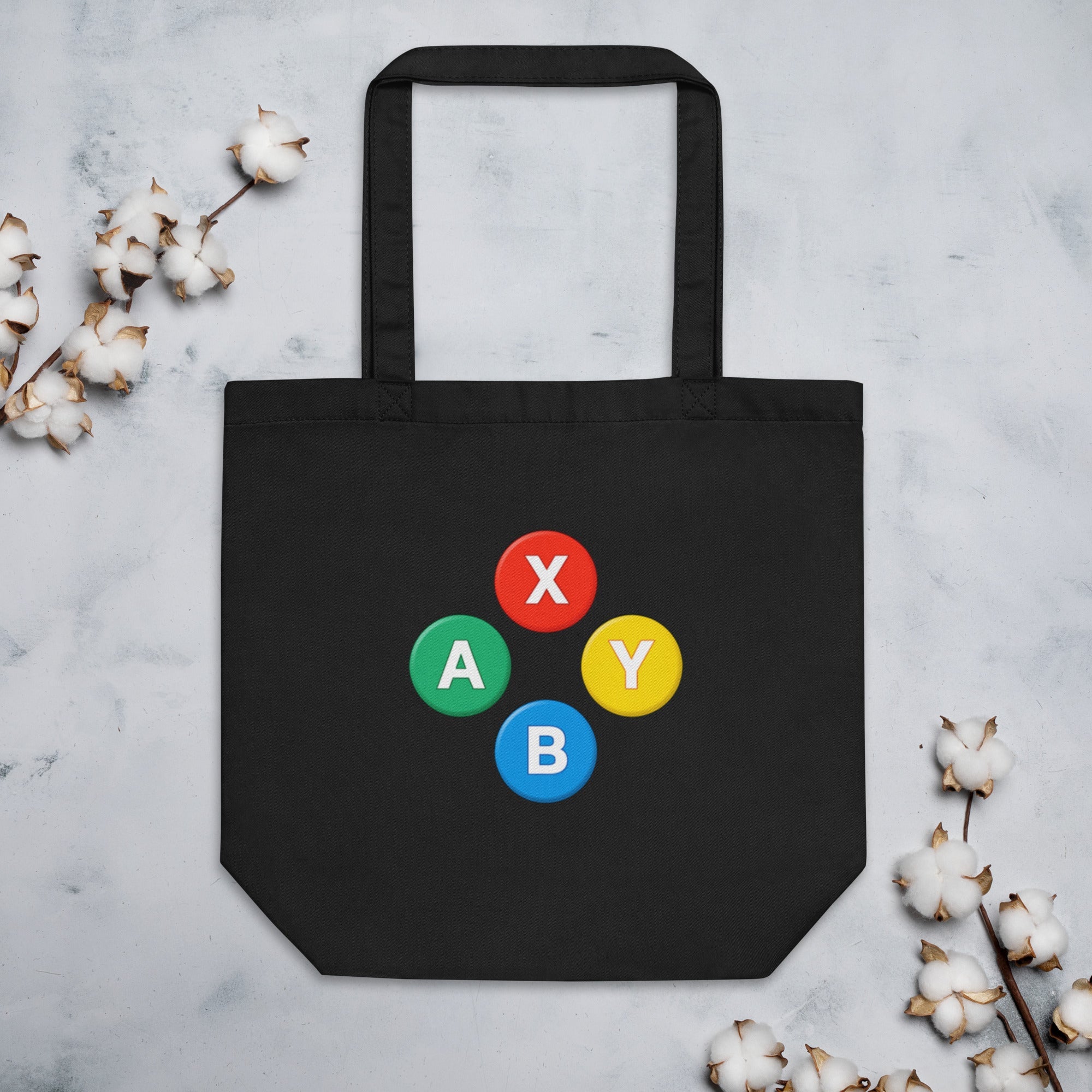 Retro Gamepad Button Eco Tote