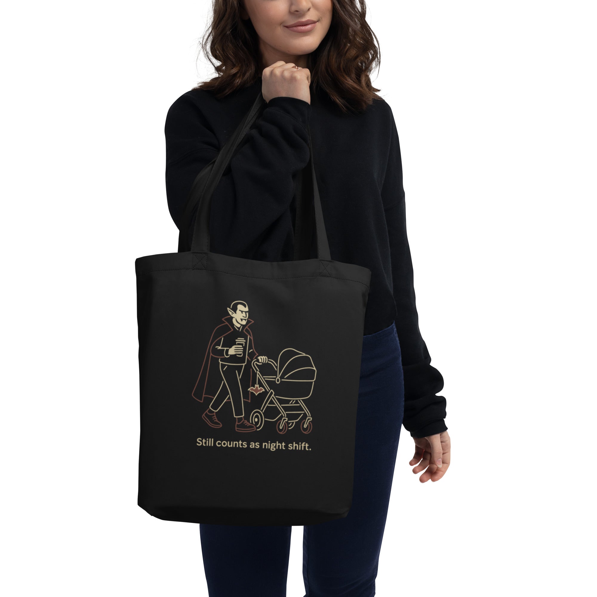 Organic Halloween Totes – Vampire Dad Shift