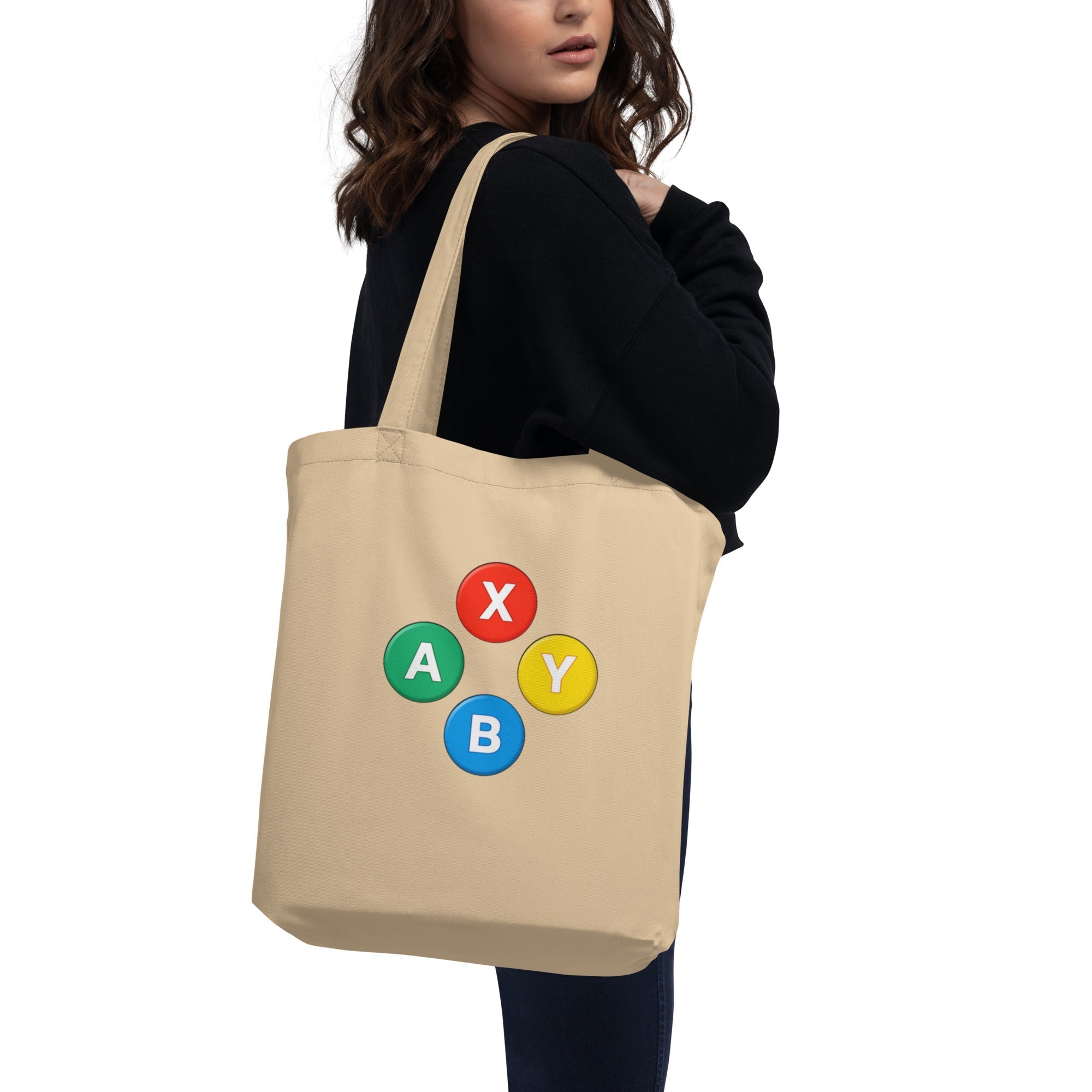 Retro Gamepad Button Eco Tote
