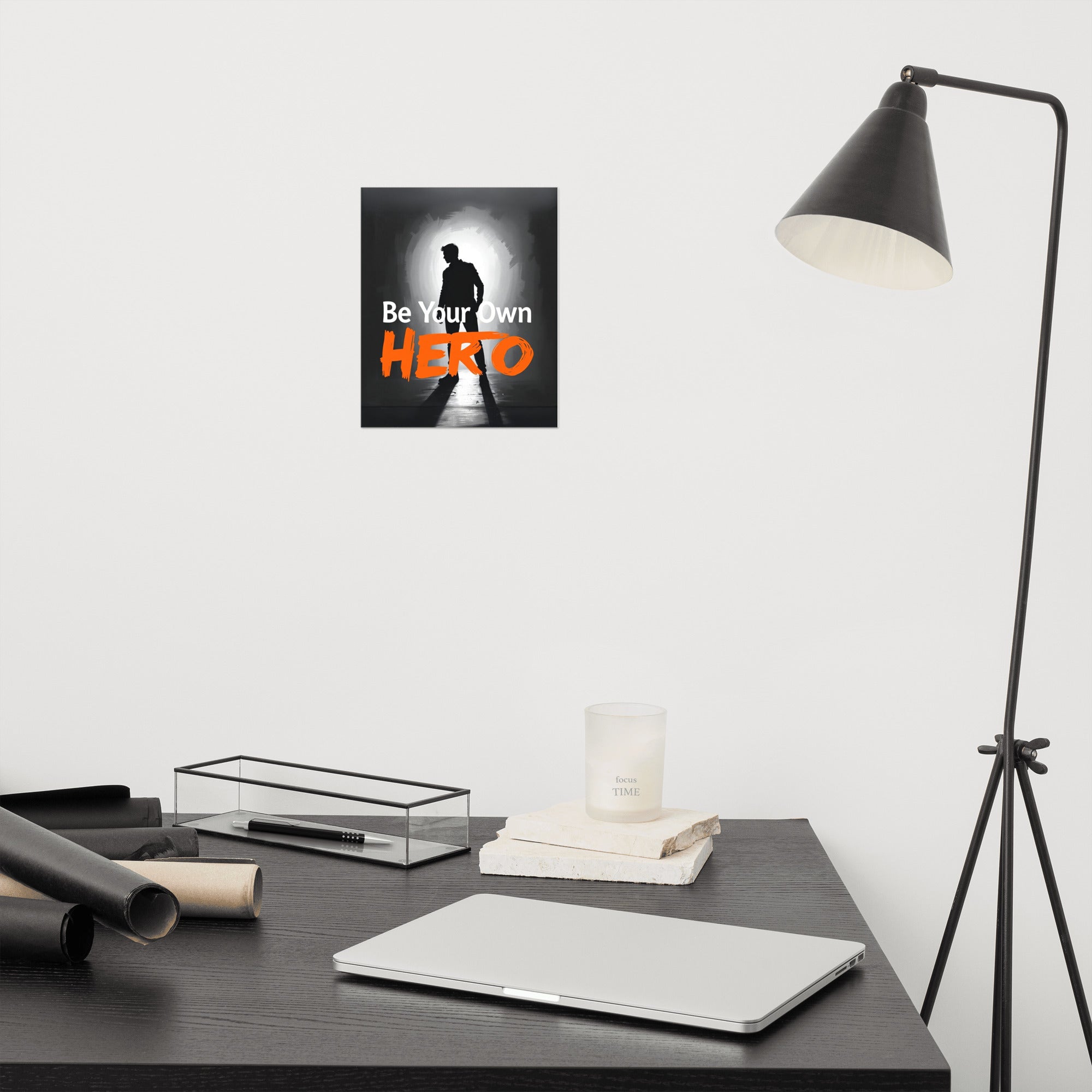 Be Your Own Hero Motivational Poster with Free Shipping