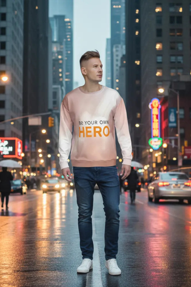 Be Your Own Hero – Recycled Unisex Sweatshirt