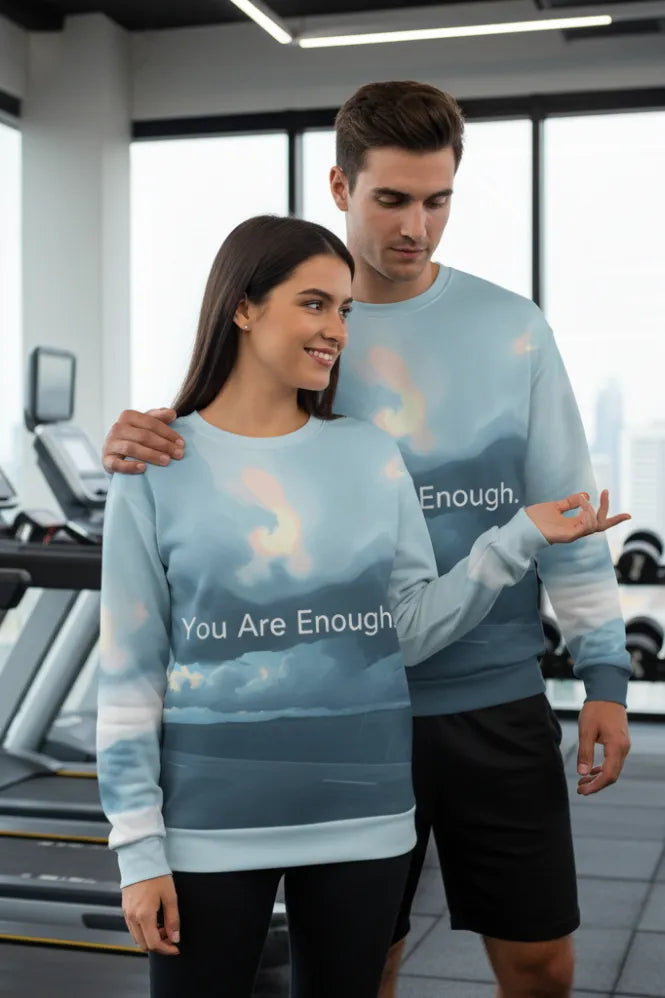 You Are Enough – Recycled Unisex Sweatshirt